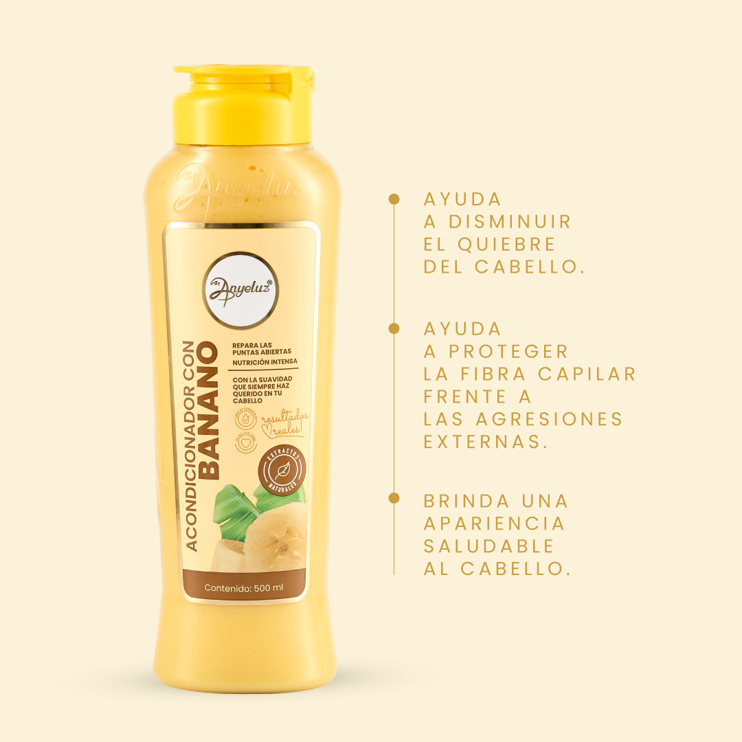 Acondicionador con Banano - 2 | Anyeluz Resultados Reales