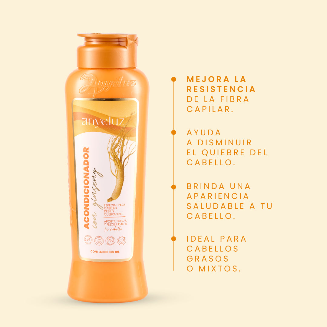 Acondicionador Ginseng - 2 | Anyeluz Resultados Reales