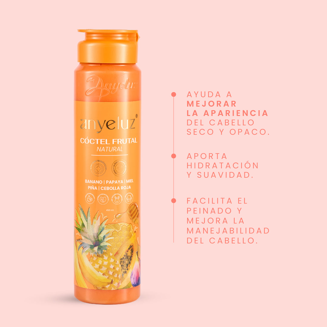 Tratamiento Capilar Coctel de Frutas - 3 | Anyeluz Resultados Reales