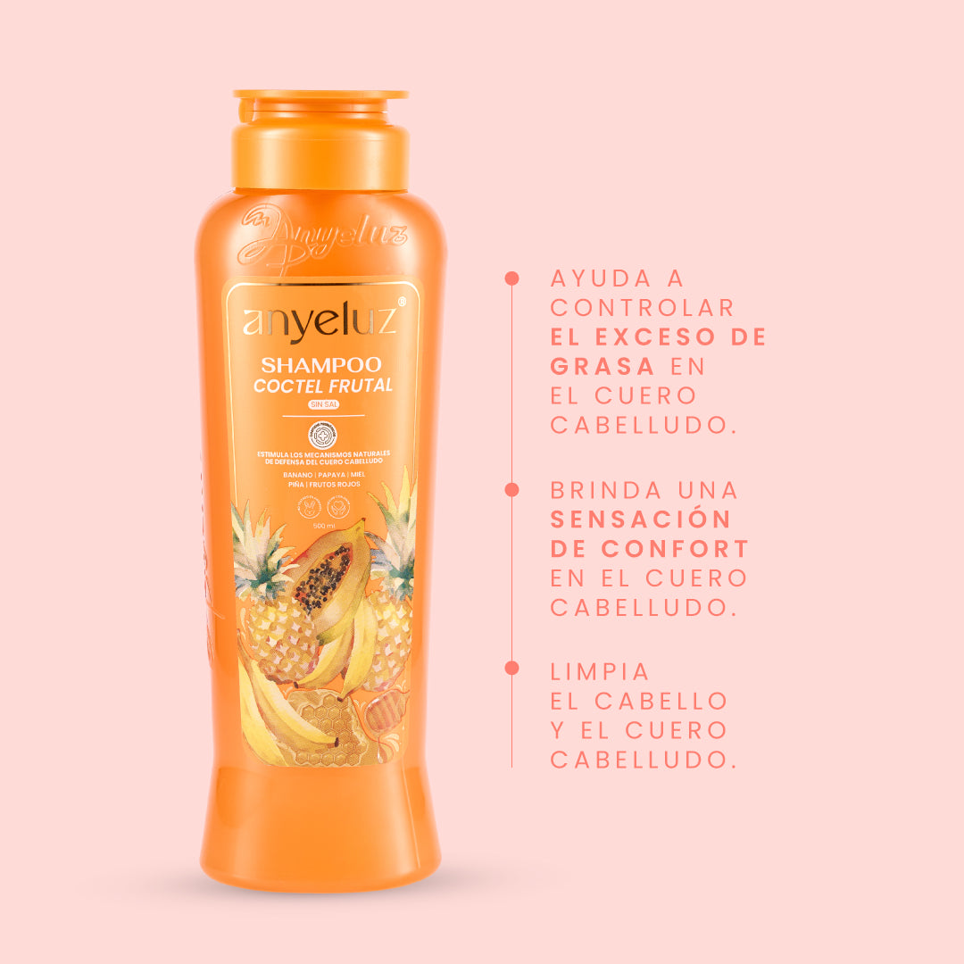 Shampoo Coctel de Frutas - 4 | Anyeluz Resultados Reales