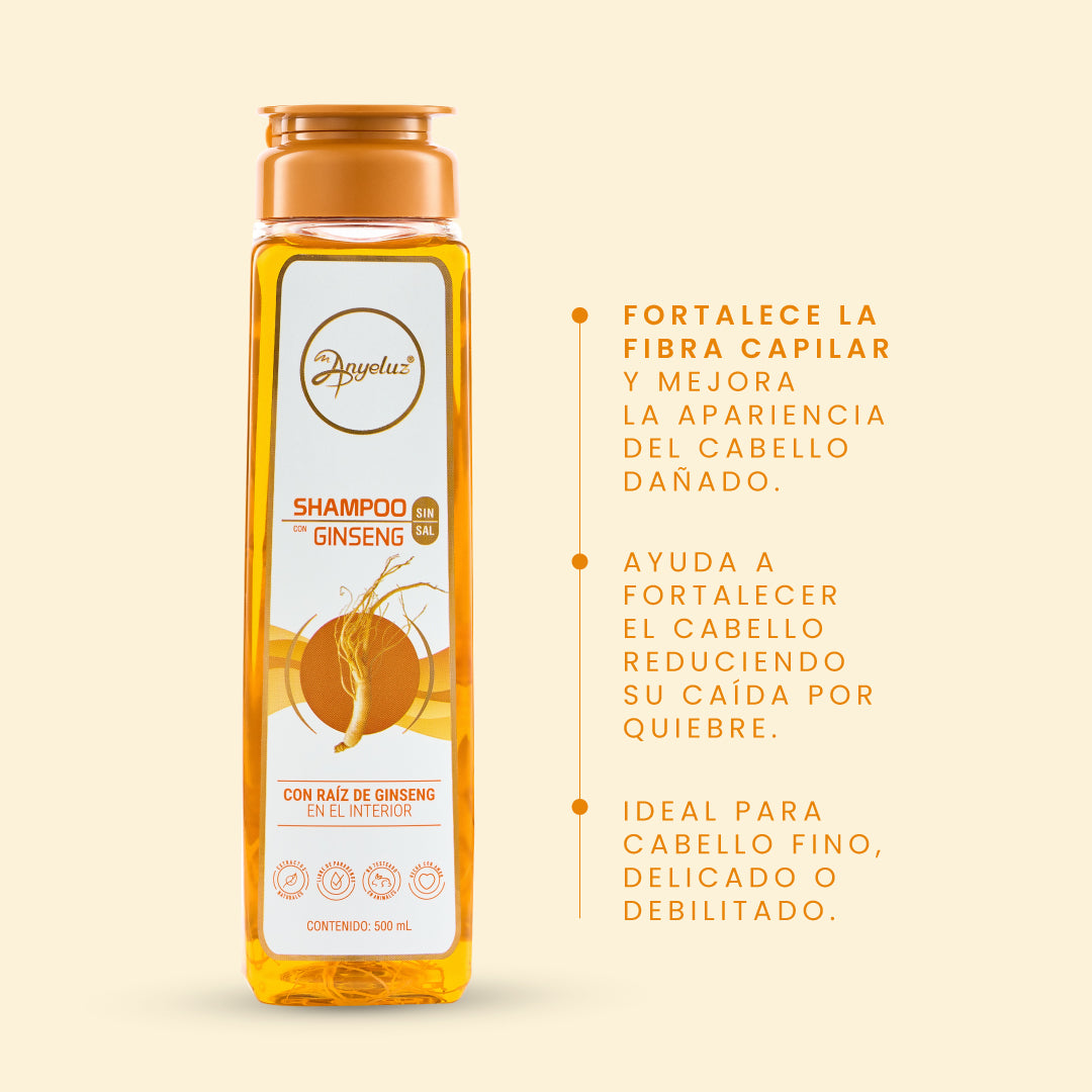 Shampoo con Ginseng - 4 | Anyeluz Resultados Reales