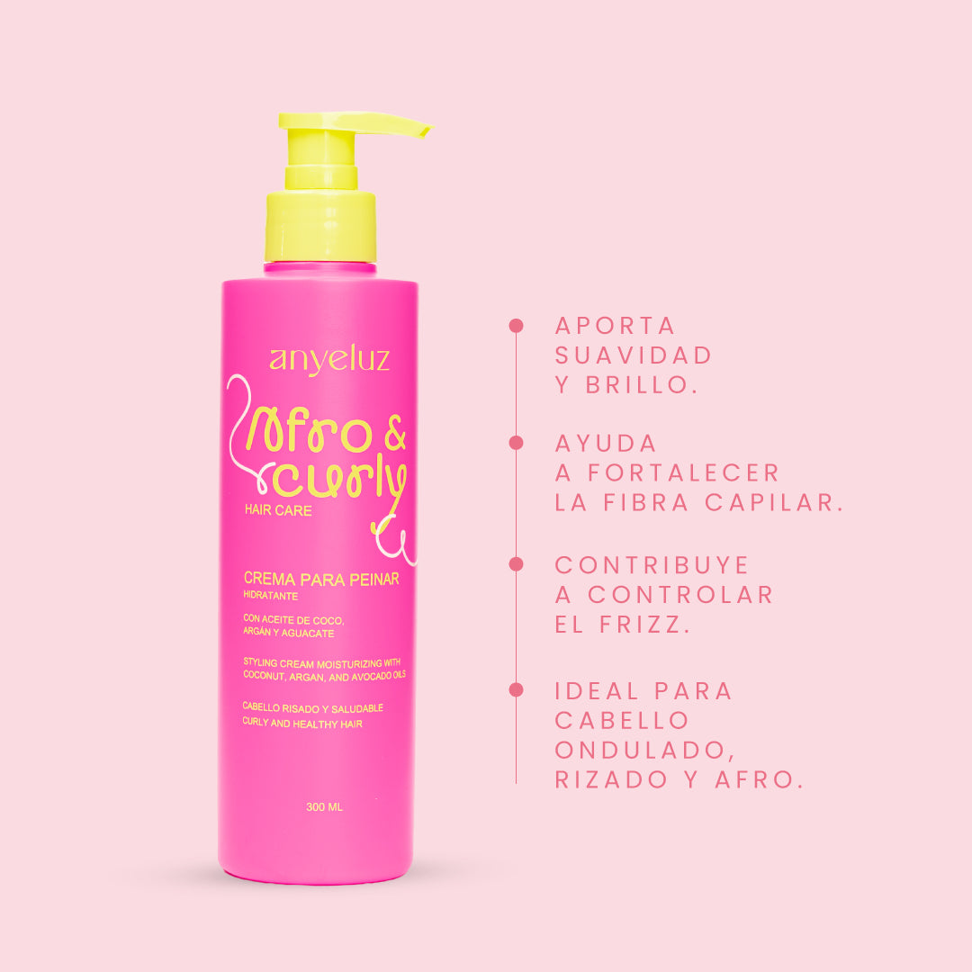 Crema para peinar Afro y Curly - 4 | Anyeluz Resultados Reales