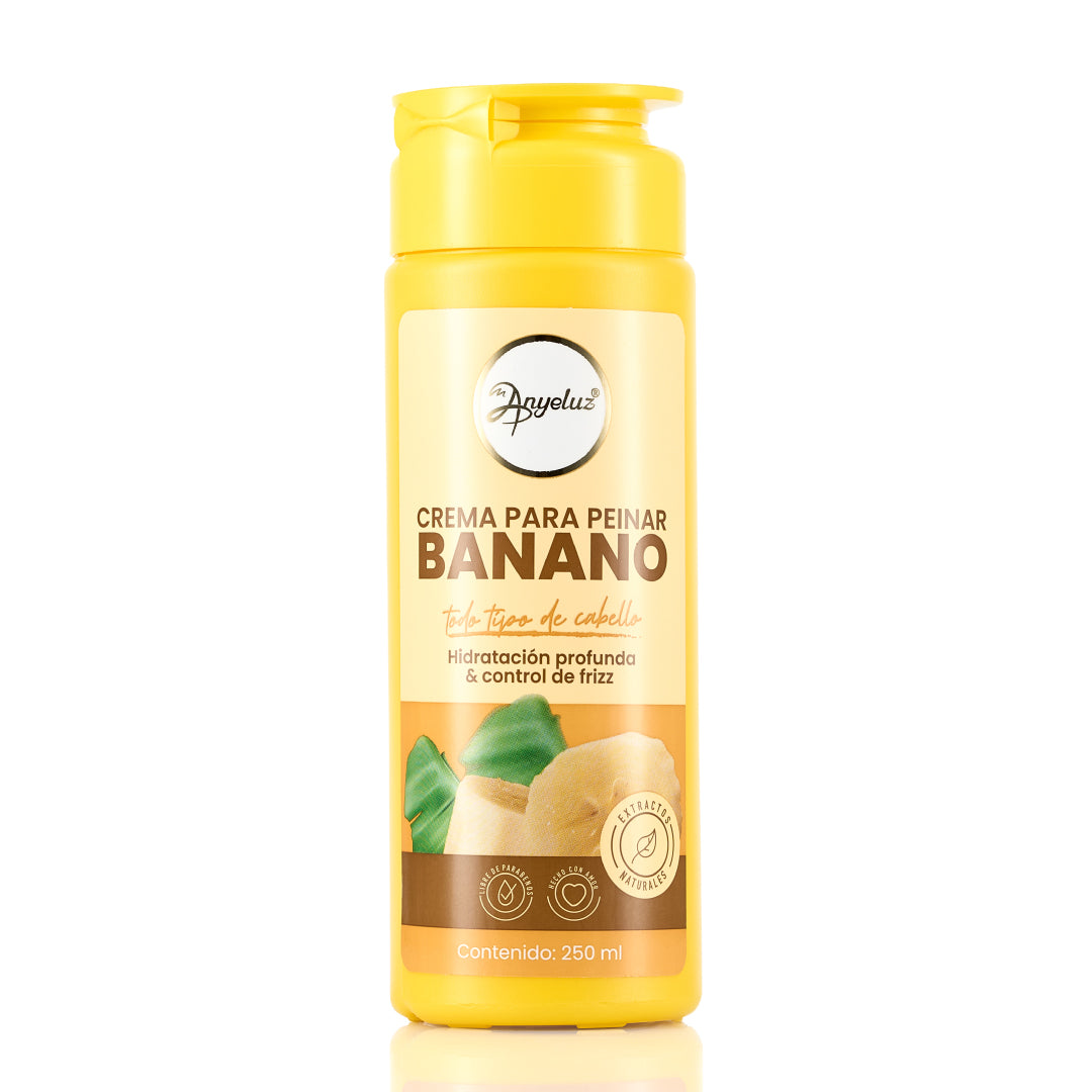 Crema para peinar con Banano -1 | Anyeluz Resultados Reales