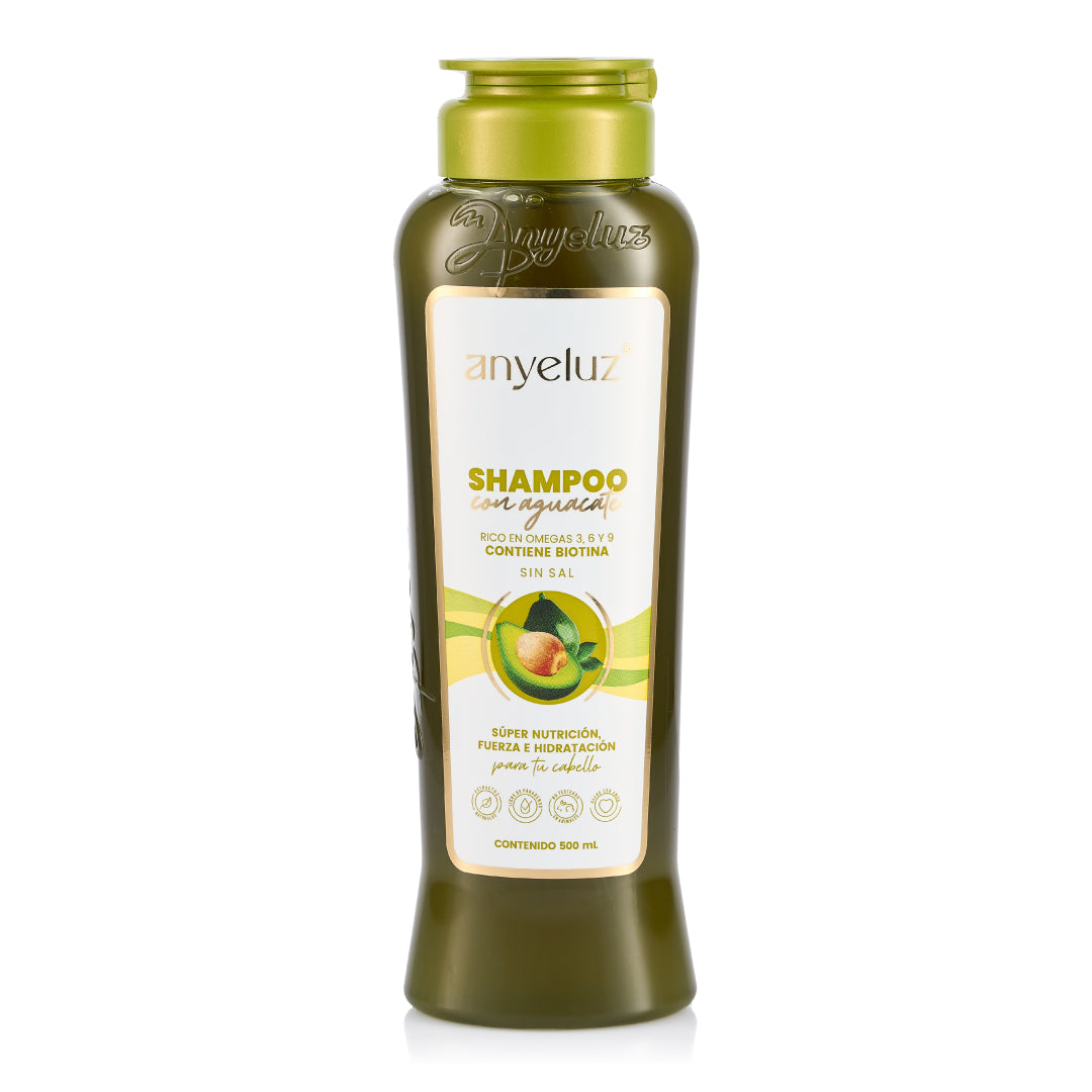 Shampoo con Aguacate sin Sal - 1 | Anyeluz Resultados Reales