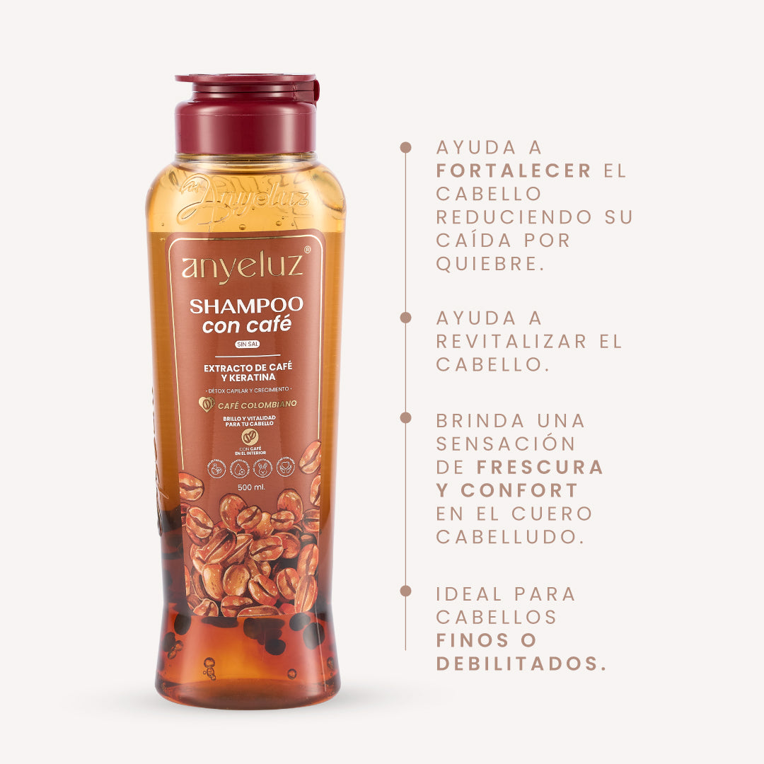 Shampoo con Café - 4 | Anyeluz Resultados Reales