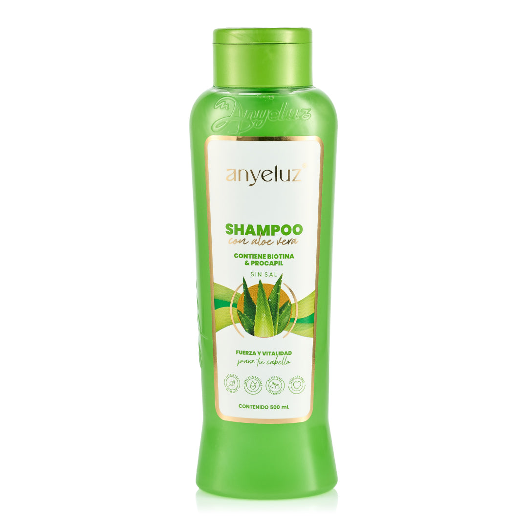 Shampoo con Aloe Vera - 1 | Anyeluz Resultados Reales