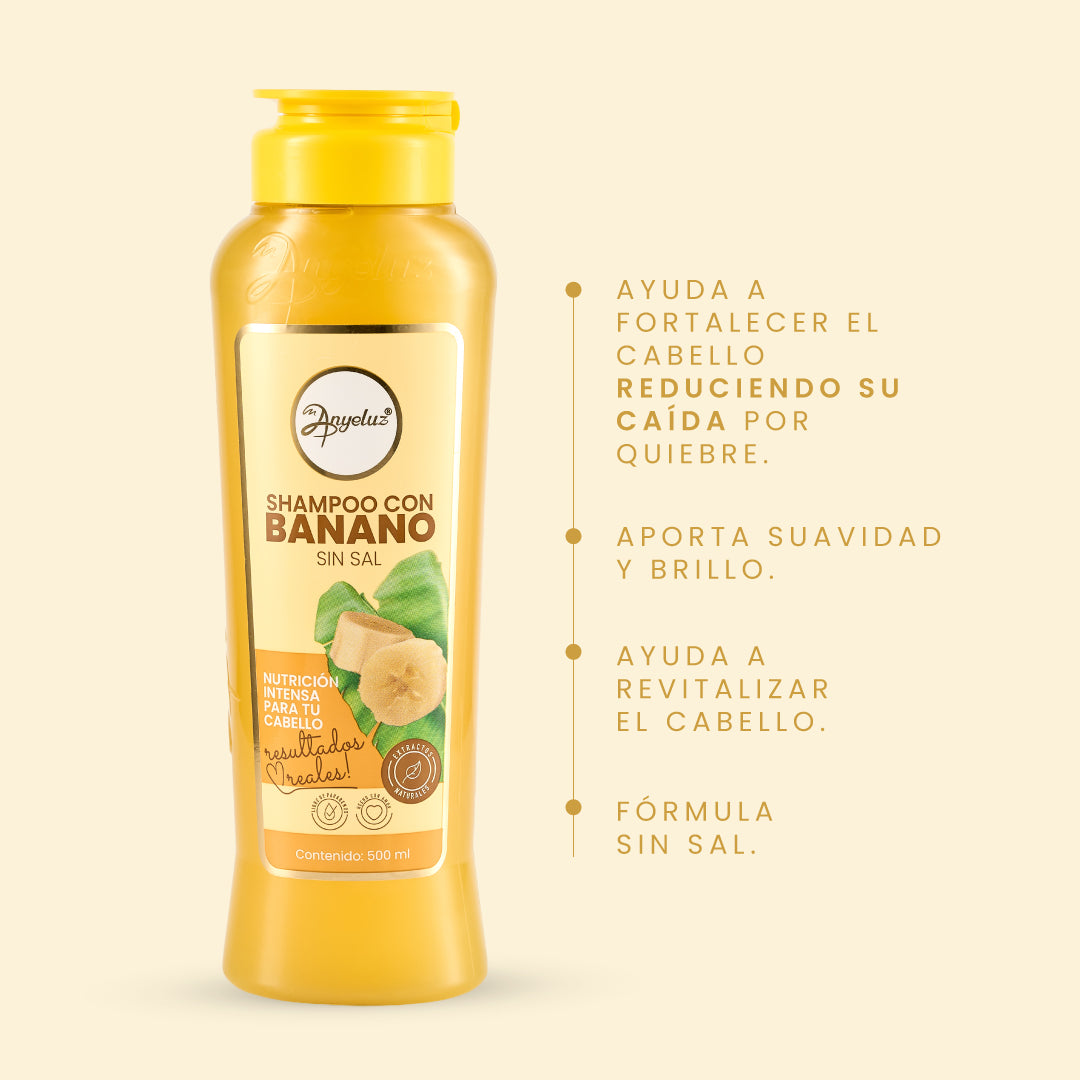 Shampoo con Banano - 4 | Anyeluz Resultados Reales