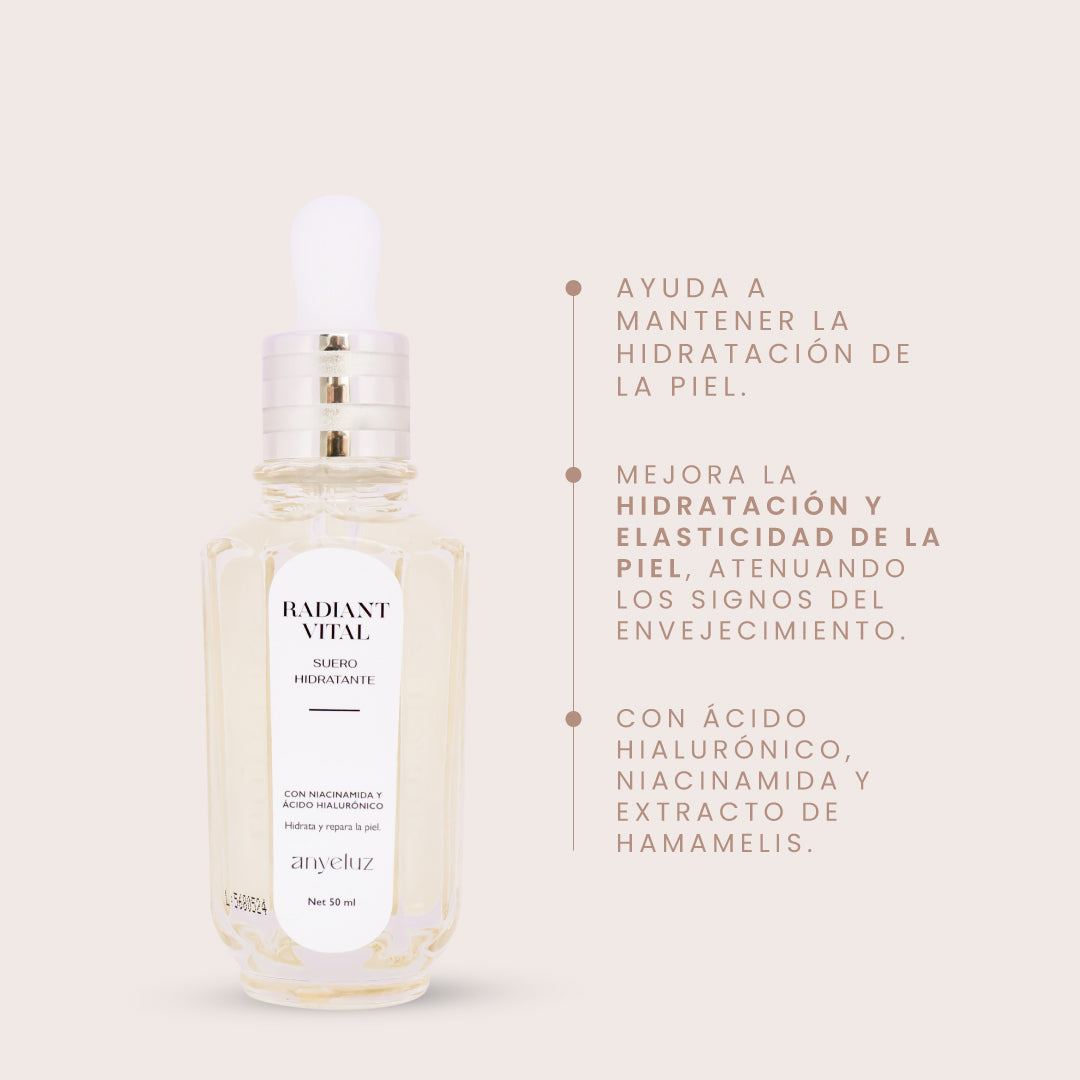 Suero Hidratante Radiant 2 | Anyeluz Resultados Reales