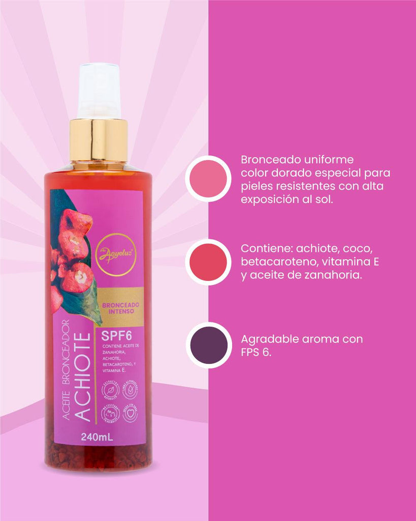 ACEITE BRONCEADOR DE ACHIOTE ANYELUZ - Anyeluz